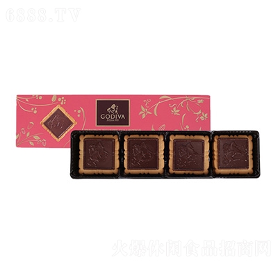 歌帝梵臻選黑巧克力餅干禮盒12片裝