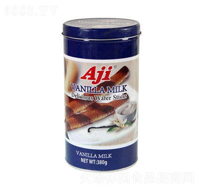 Aji香草牛奶味卷心酥380g