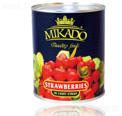 美卡多糖水草莓罐頭