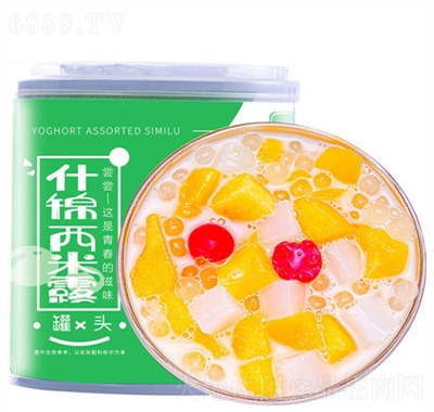 匯爾康酸奶水果罐頭什錦黃桃西米露食品招商