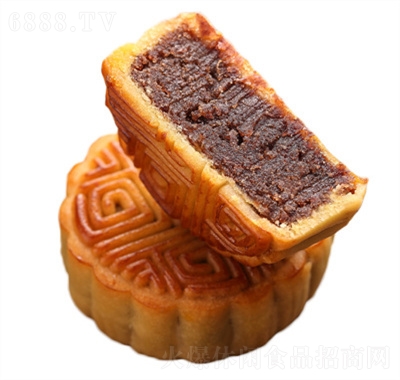 三珍齋中秋月餅休閑食品餅干糕點節日禮品60g玫瑰豆沙